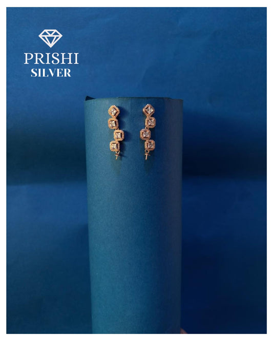 Solitaire Drizzle Drop Earrings