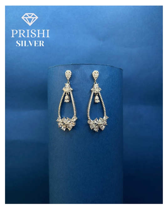 Floral Shine Swarovski Diamond Earrings