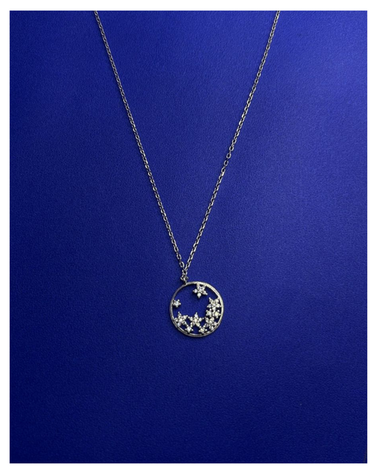 Silver Garden o Love Circle Necklace