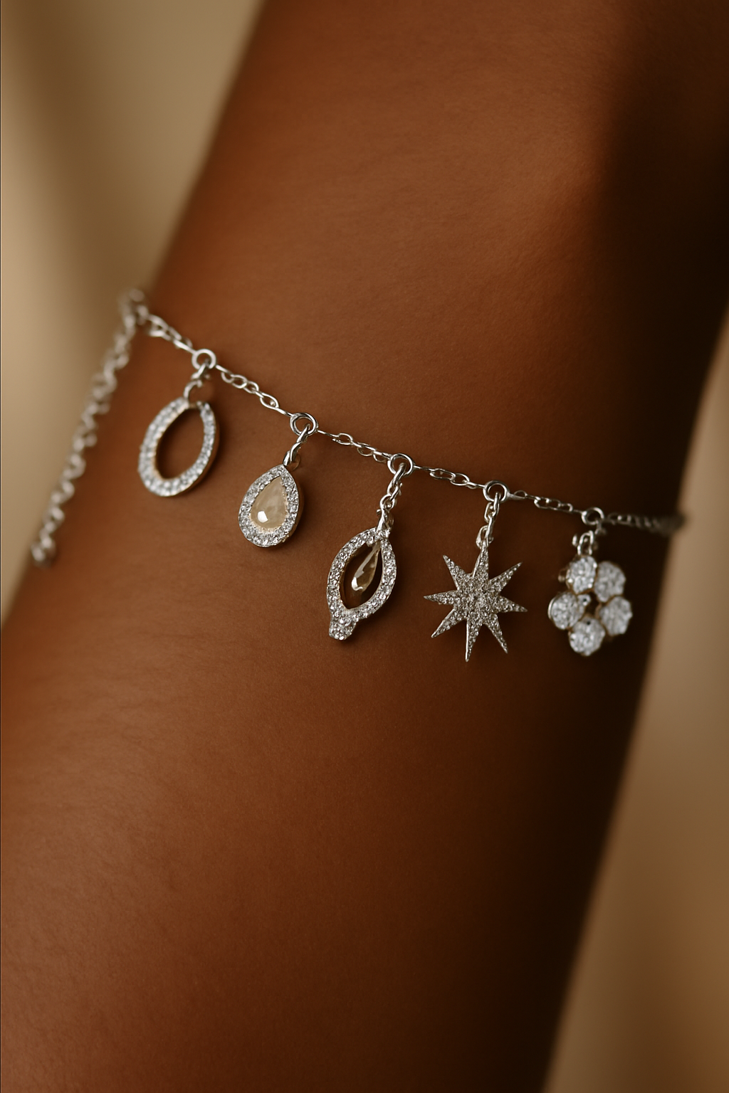 Adjustable Charms Bracelet